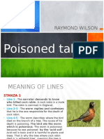 POISONED TALK by Raymond Wilson