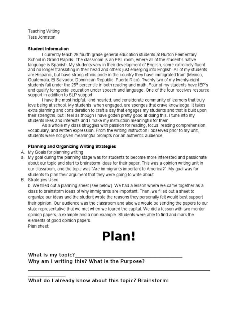 Effective Writing Strategies for ESL Students | PDF | Mentorship ...