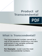 Product of Transcendental 2