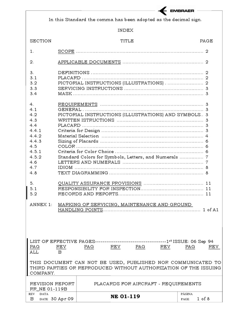 NE01 119revb | PDF | Typefaces | Quality Assurance