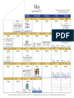 May 2017 Calendar Page