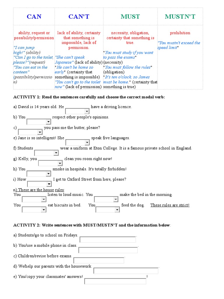 Unit 6 Modals and Adverbs | PDF | Verb | Linguistics