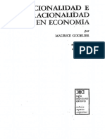 Godelier Maurice - Racionalidad E Irracionalidad en Economia