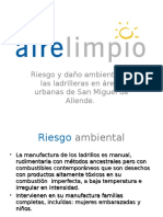 Riesgo y Daño Ambiental de Las Ladrilleras en Áreas Urbanas de San Miguel de Allende