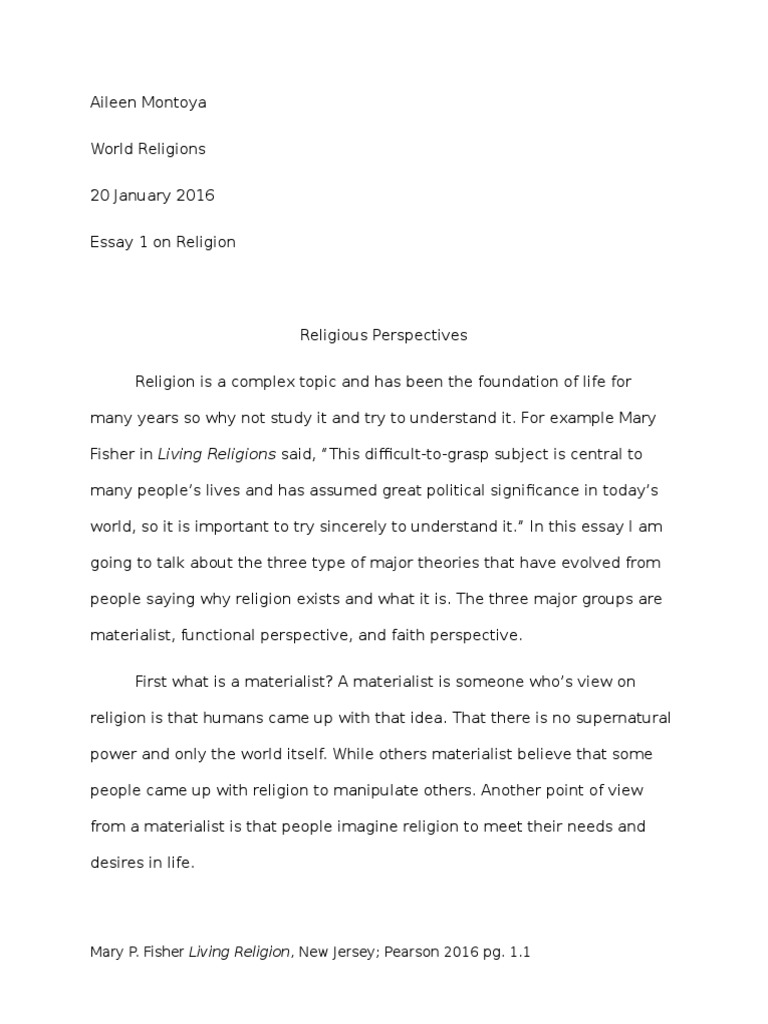 essay questions world religions