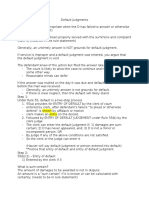 Default Judgments - Tutorial