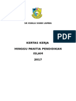 Kertas Kerja Minngu PAI 2017