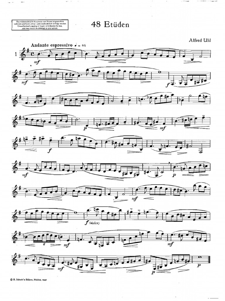 48 Etudes Alfred Uhl PDF