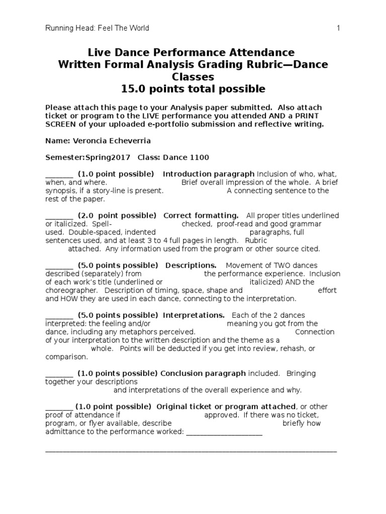 Dance analysis example image