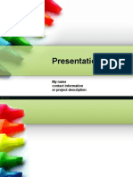 Presentation Title: My Name Contact Information or Project Description