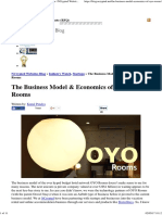 The Business Model and Economics of OYO Rooms