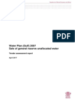 Gulf water plan tender assessment report