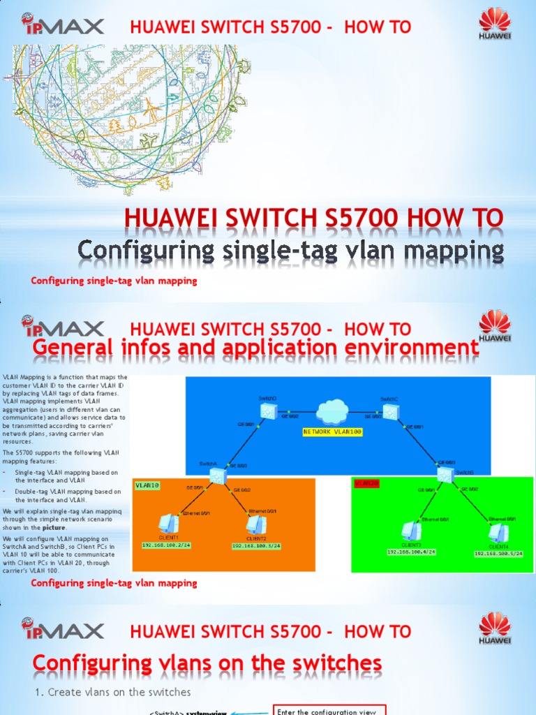 Configure Single-Tag VLAN on S5700 | PDF | Network Switch | Networks