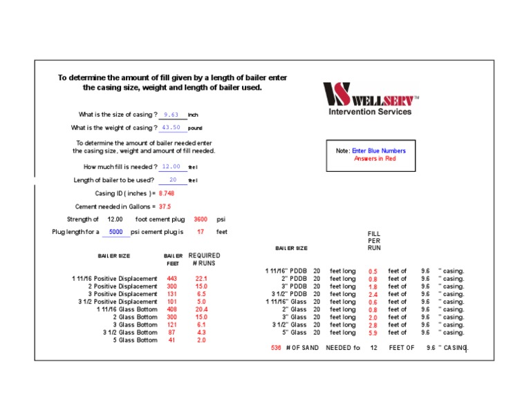 Cement Calculator PDF Casing (Borehole) Civil Engineering
