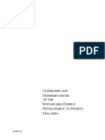 Guidelines and Determinations of The Sustainable Energy Development Authority Malaysia PDF