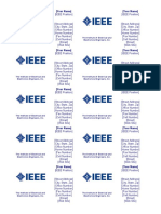 IEEE Business Card Template
