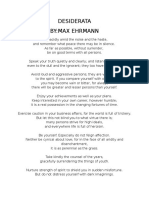 Desiderata By:Max Ehrmann