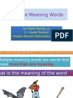 Multiple Meaning Words 1