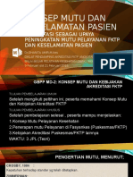 Akreditasi dan Keselamatan Pasien