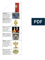 Liturgical Vessels Handout