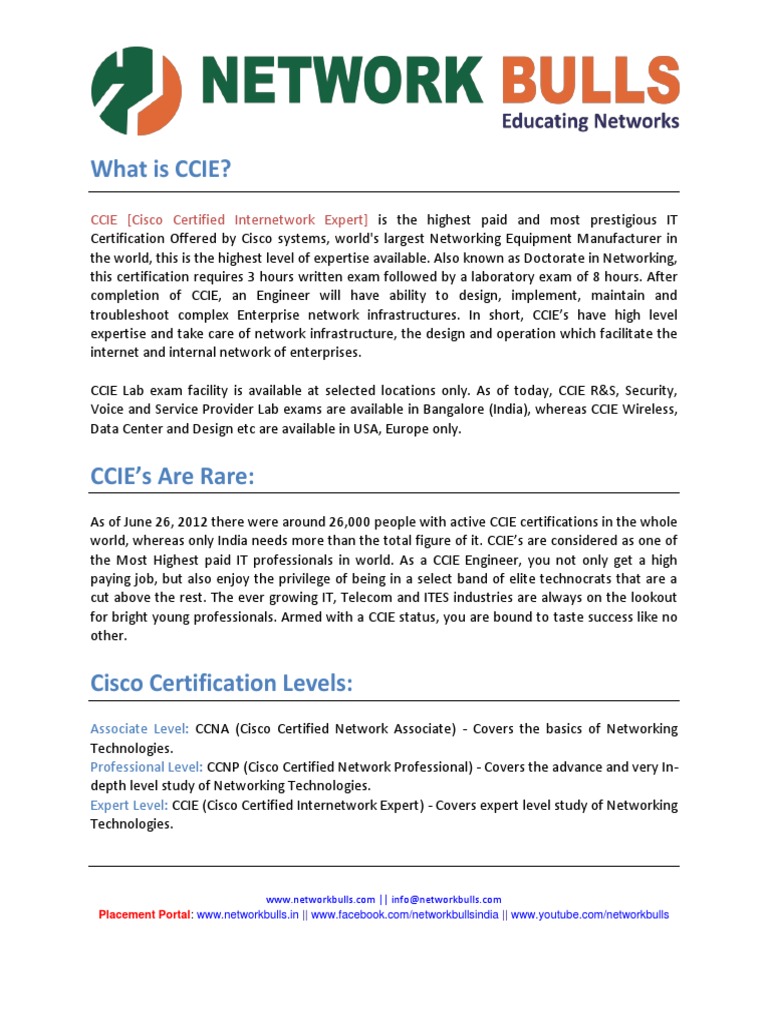 What Is CCIE PDF | PDF | Business | Technology & Engineering