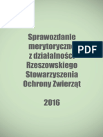 RSOZ sprawozdanie merytoryczne 2016