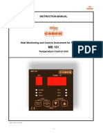 MB 101 - InSTRUCTION MANUAL - Temperature Control Device - Engleza