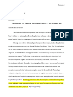 Topic Proposal: "I'm Not Racist, My Neighbor Is Black!": A Look at Implicit Bias Introduction/Overview