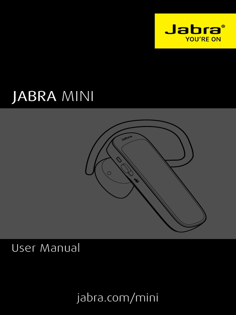 Afwijzen Flikkeren Laptop Jabra Mini Web Manual en RevB | PDF