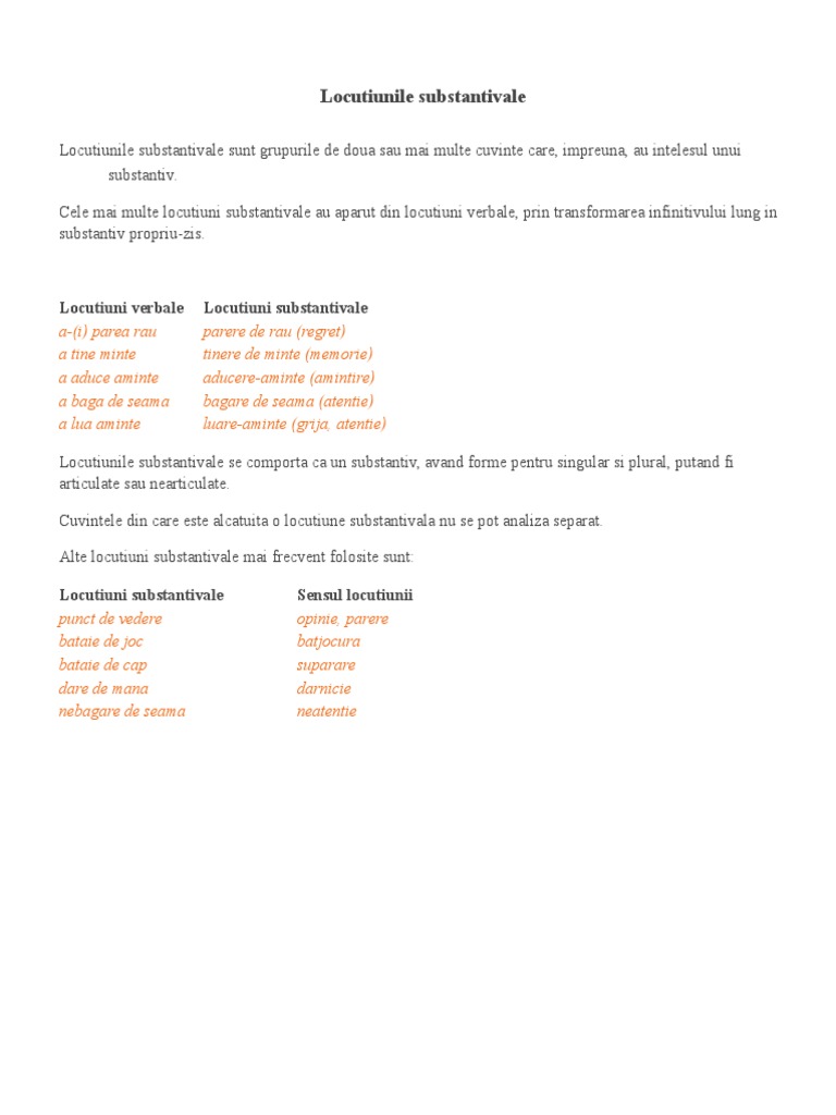 Locutiuni | PDF