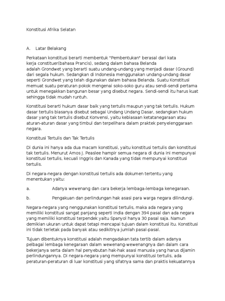 Hukum dasar tidak tertulis disebut