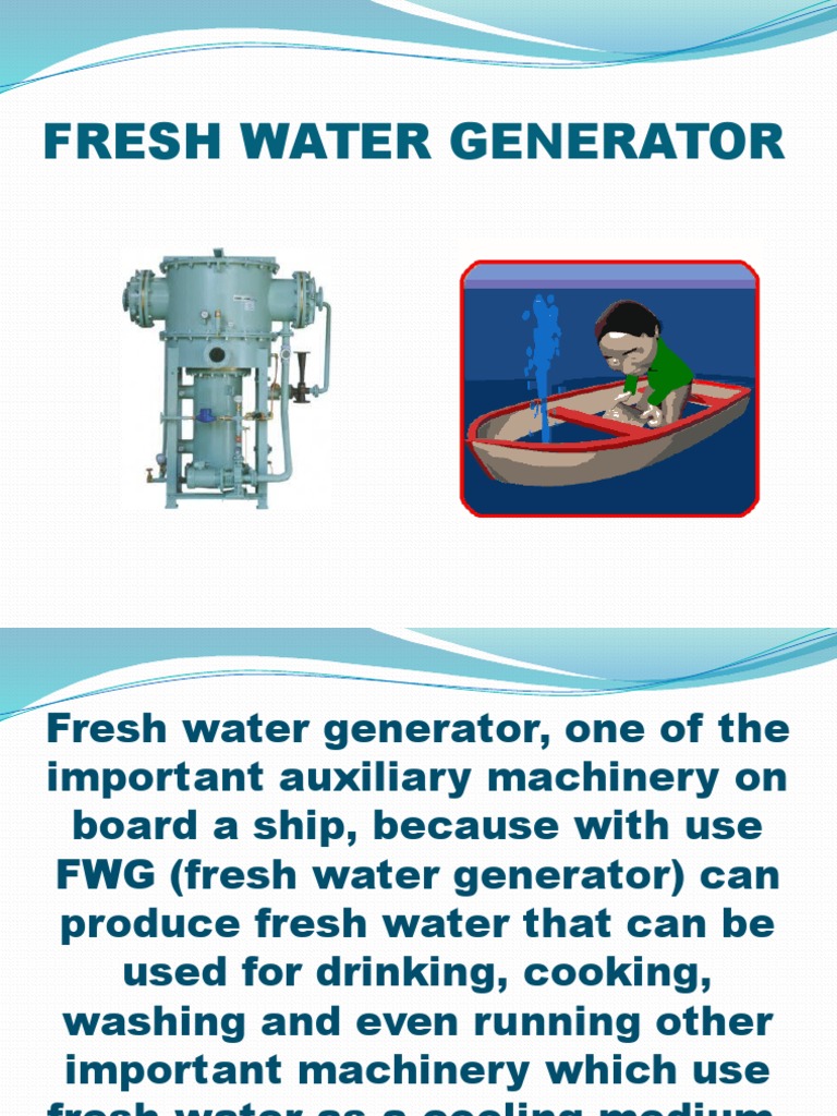 Fresh Water Generator | PDF | Steam | Evaporation
