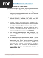 CSR Sample Proposal  Corporate Social Responsibility 