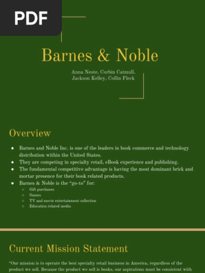 Barnes Noble Presentation Barnes Noble E Reader