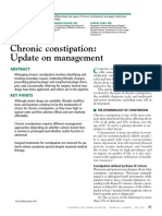 Chronic Constipation Update on Management