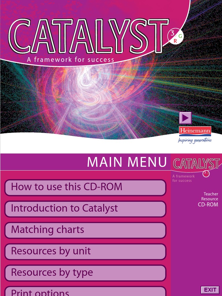 Catalyst 3 Teacher Resource CD PDF Hyperlink System Software