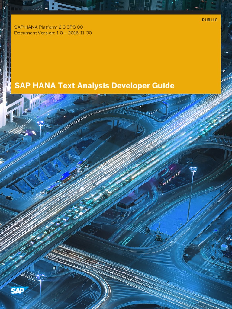 SAP HANA Text Analysis Developer Guide en | PDF | Database Index ...