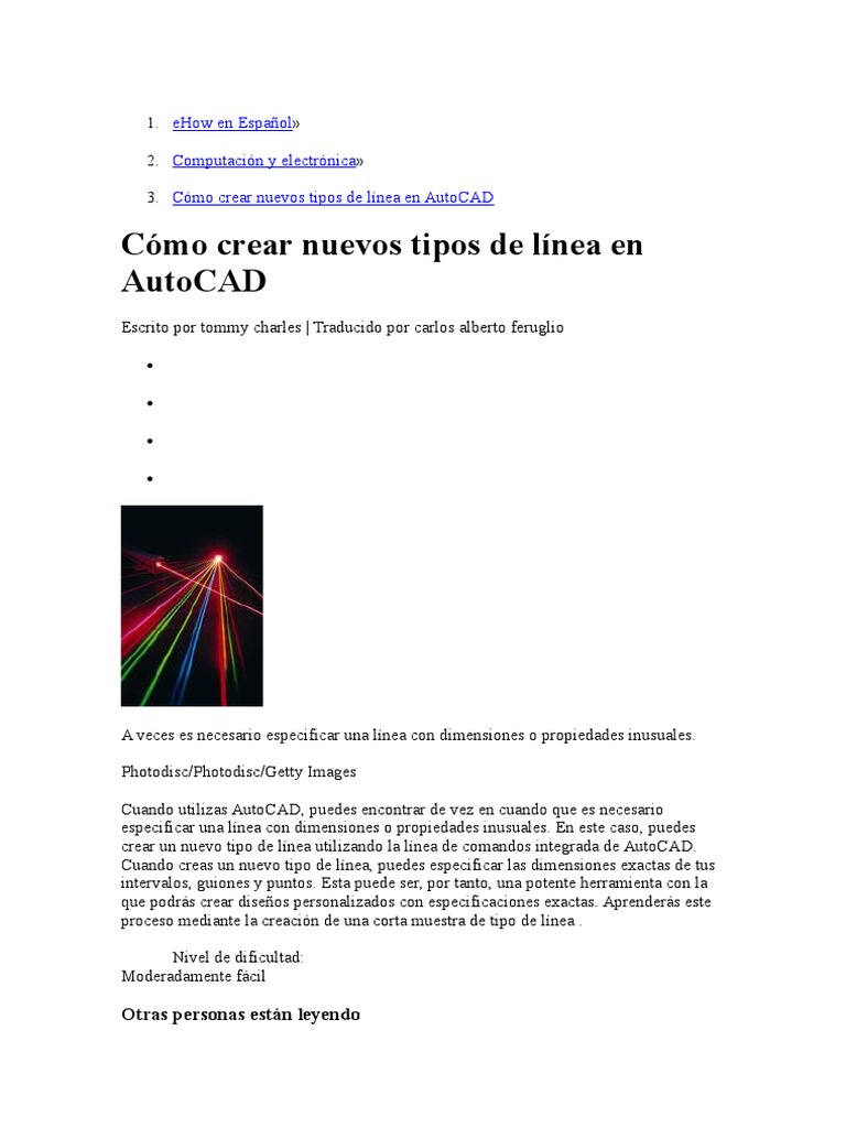 Crear Lineas en Autocad | PDF | Point and Click | Interfaz de línea de ...