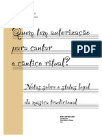 Quem Tem Autorização para Cantar o Cântico Ritual