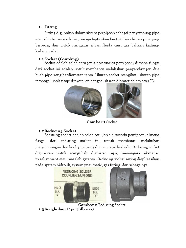 Fitting dan Valve dalam Sistem Perpipaan | PDF | Sains & Matematika