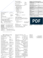 PHP 4 Reference Card