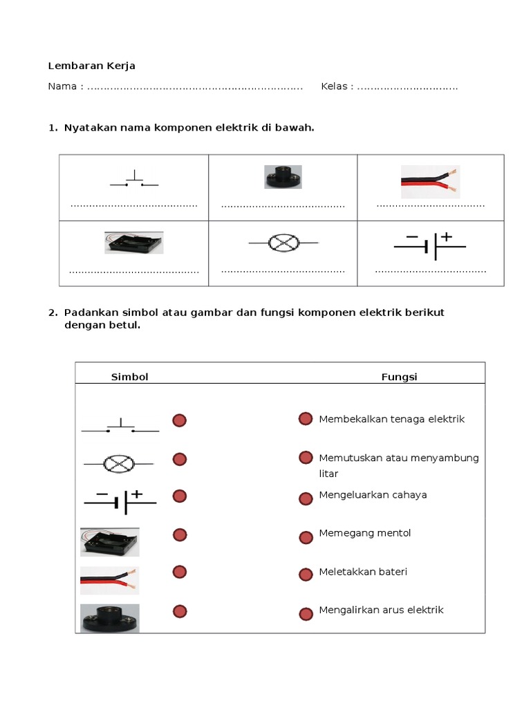 Komponen dan Simbol Elektrik RBT | PDF