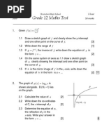 Mathematics GR 12 Revision Test