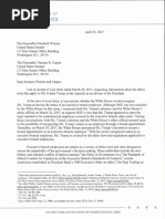 OGE Response to Senators Warren and Carper Re