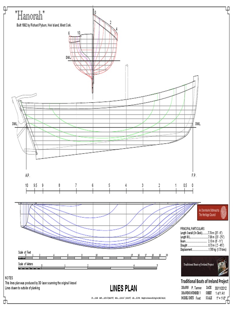Lines Plan | PDF | Shipbuilding | Water Transport