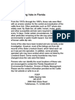 Cattle Dipping Vats in Florida by FDEP