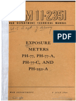Tm11 2351 Exposure Meters Ph 77, Ph 77 a, Ph 77 c, And Ph 252 A