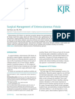 Surgical Management of Enterocutaneous Fistula