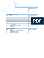 Ibll SL Checklist