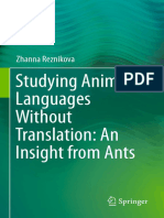 Zhanna Reznikova (Auth.) - Studying Animal Languages Without Translation - An Insight From Ants-Springer International Publishing (2017)